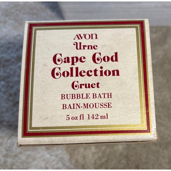 Avon Cape Cod Collection Cruet 5 Oz Bubble Bath Bottle & Box NOS - Picture 7 of 9